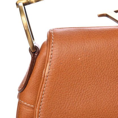 Christian Dior Calfskin Saddle Bag Tan 8 of 16