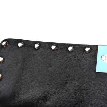 Valentino Garavani Metallic Nappa Medium Rockstud Spike Shoulder Bag Silver 8 of 11