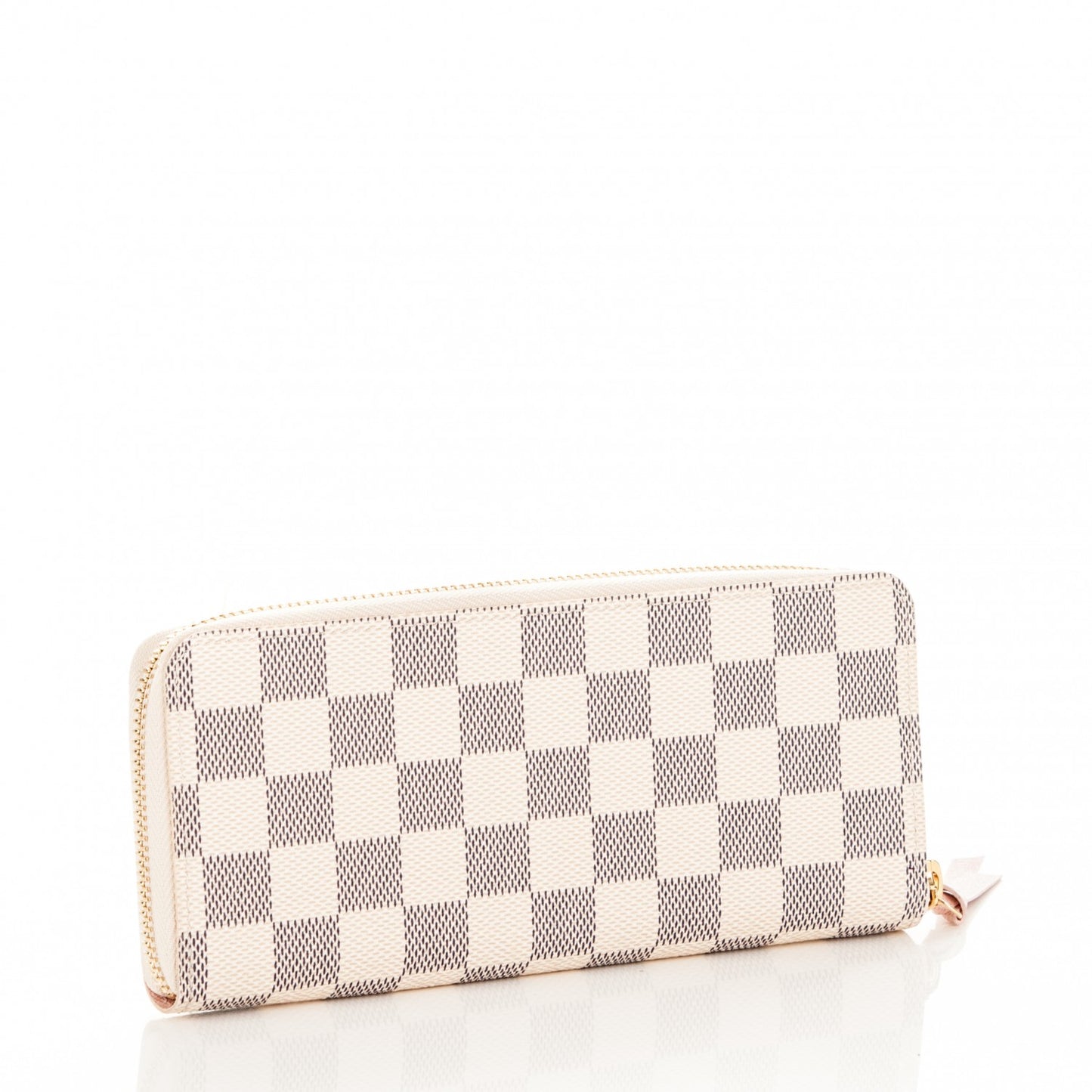Damier Azur Clemence Wallet Rose Ballerine