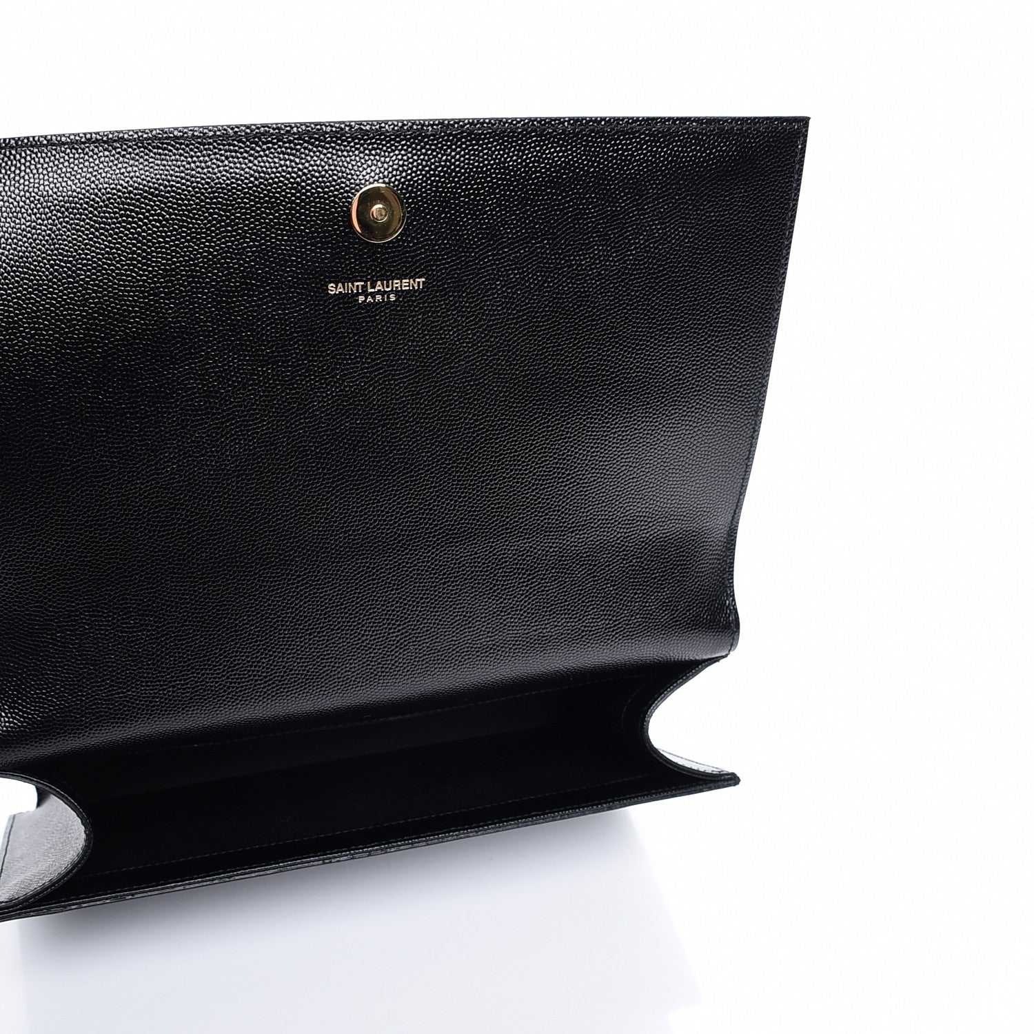 Saint Laurent Grain De Poudre Classic Monogram Clutch Black 5 of 7