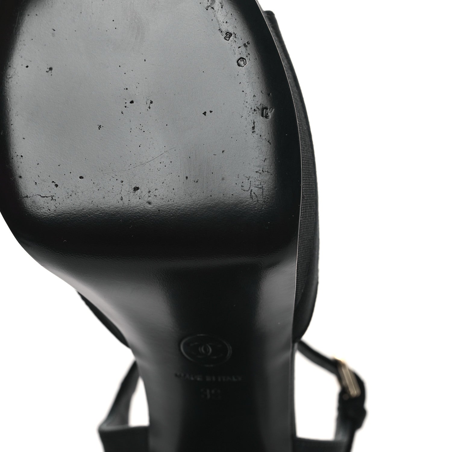 Chanel Grosgrain Platform Sandals 39 Black 10 of 11