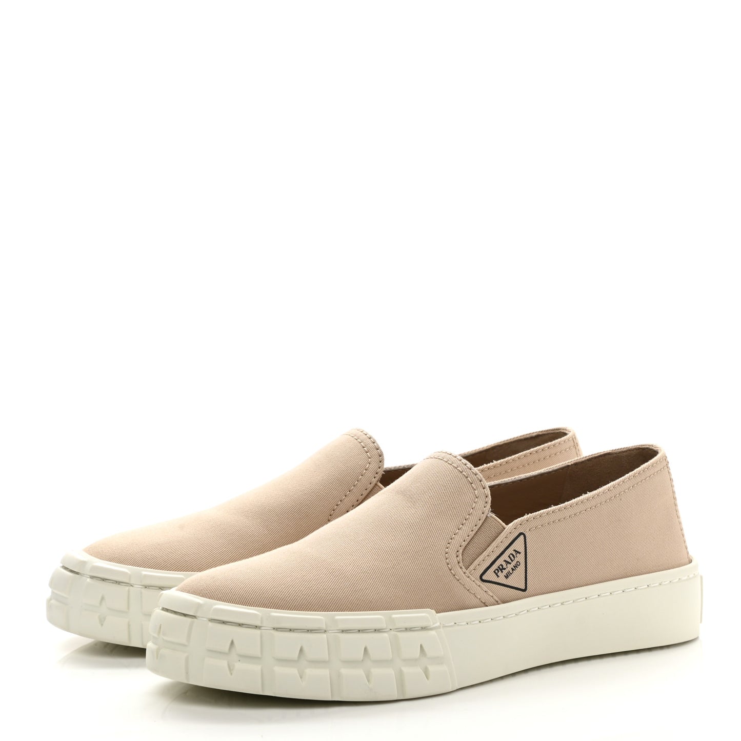 Gabardine Triangle Logo Cassetta Wheel Slip On 35mm Sneakers 35.5 Corda