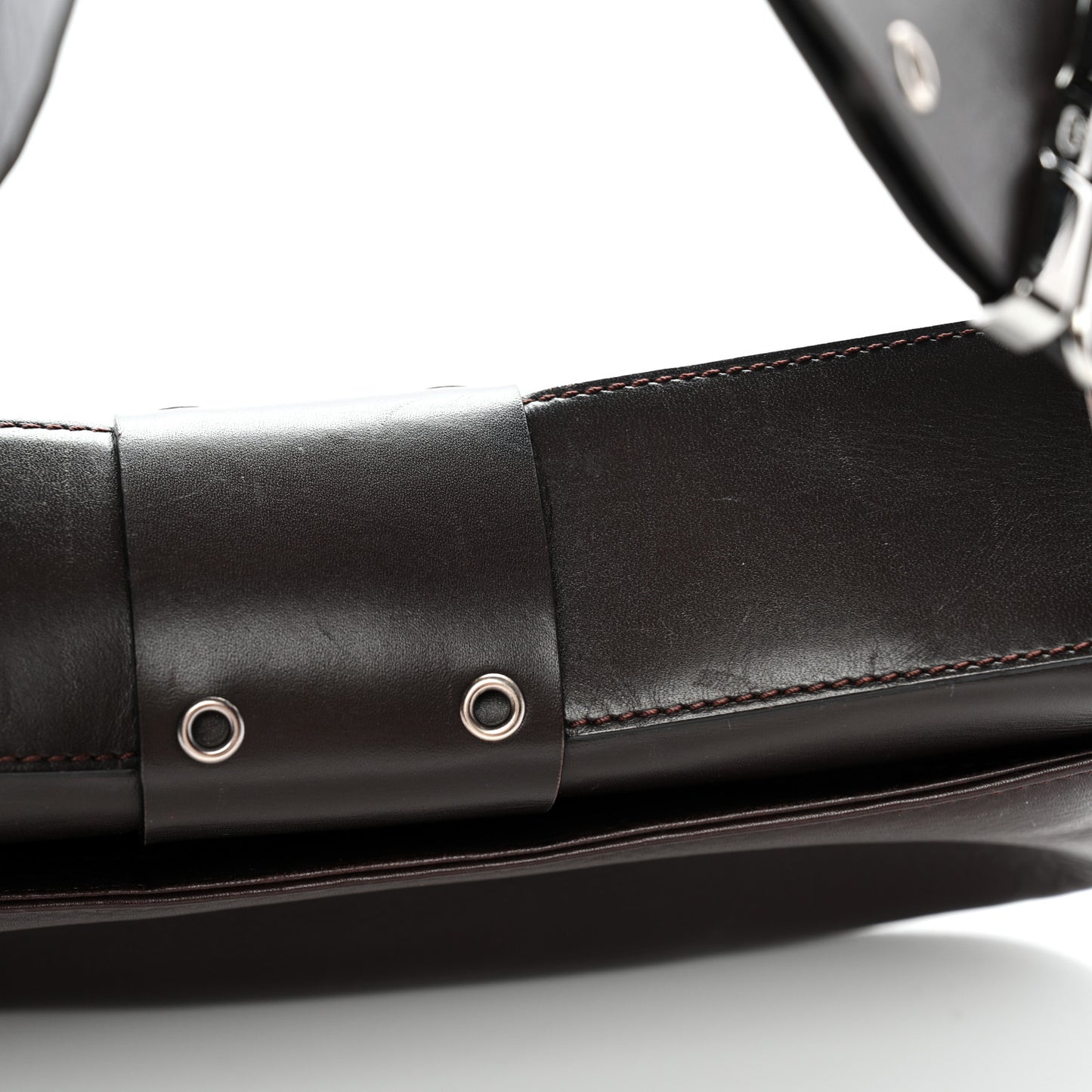Monogram Calfskin Street Chic Columbus Ave Bag Brown
