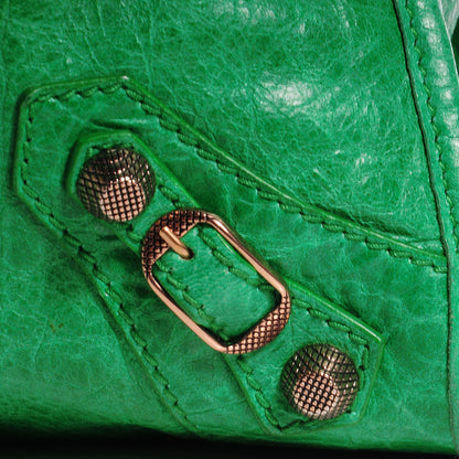 Balenciaga Agneau Giant 12 Rose Gold Hardware City Vert Poker 5 of 16
