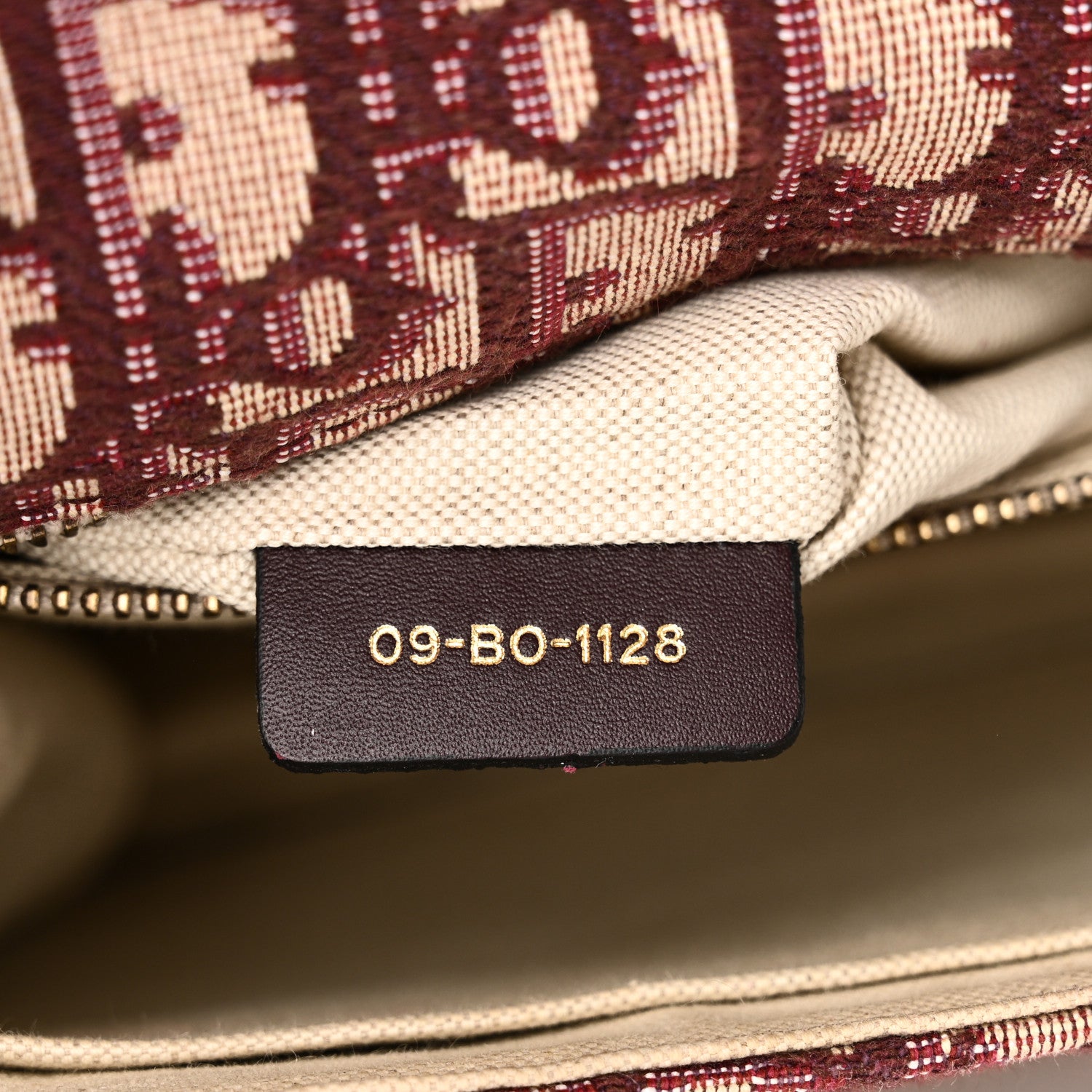 Christian Dior Oblique Dioraddict Flap Bag Burgundy 6 of 9