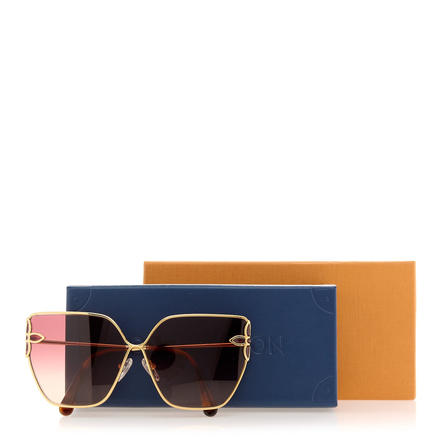 Metal Petal Sunglasses Z1628U Gradient Pink Monogram