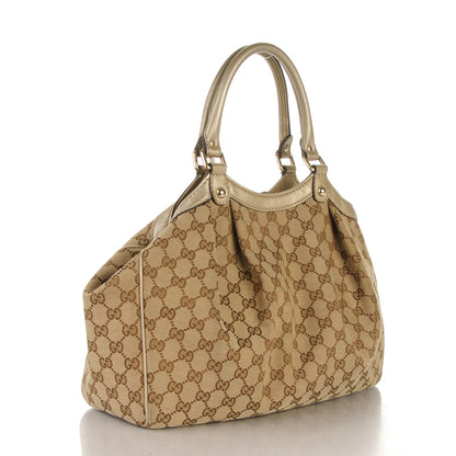 Gucci Monogram Medium Sukey Tote Champagne 3 of 7