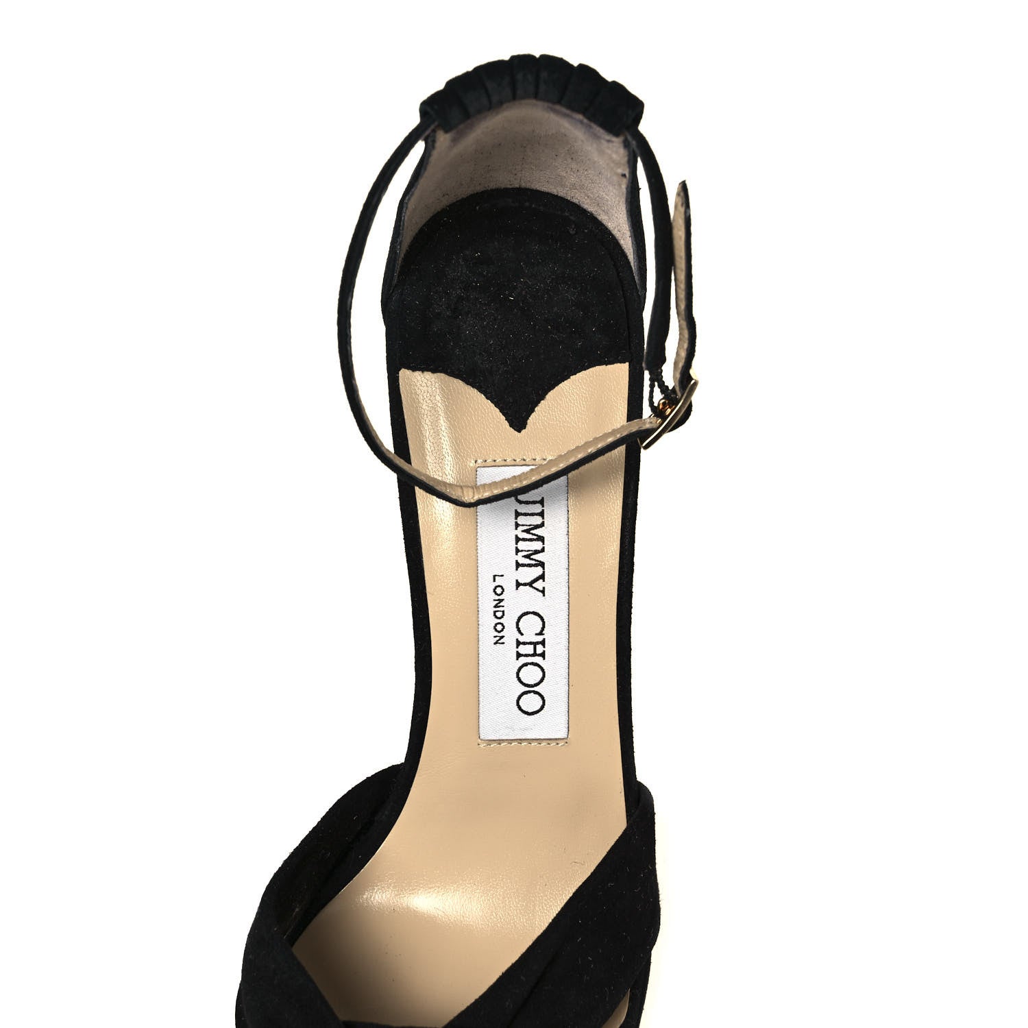Jimmy Choo Suede Marion 100 Sandals 36 Black 7 of 7