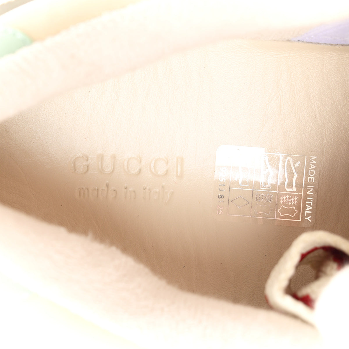 New Canvas GG Monogram Nubuck Womens Screener 50mm Sneakers 41 Skin Rose Dark Skin Rose Multicolor