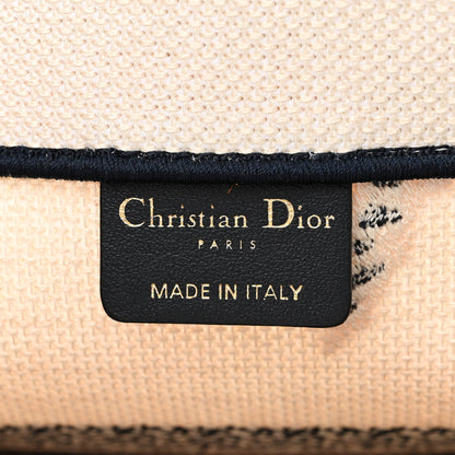 Christian Dior Canvas Embroidered Medium Palms Toile De Jouy Book Tote Blue 6 of 12