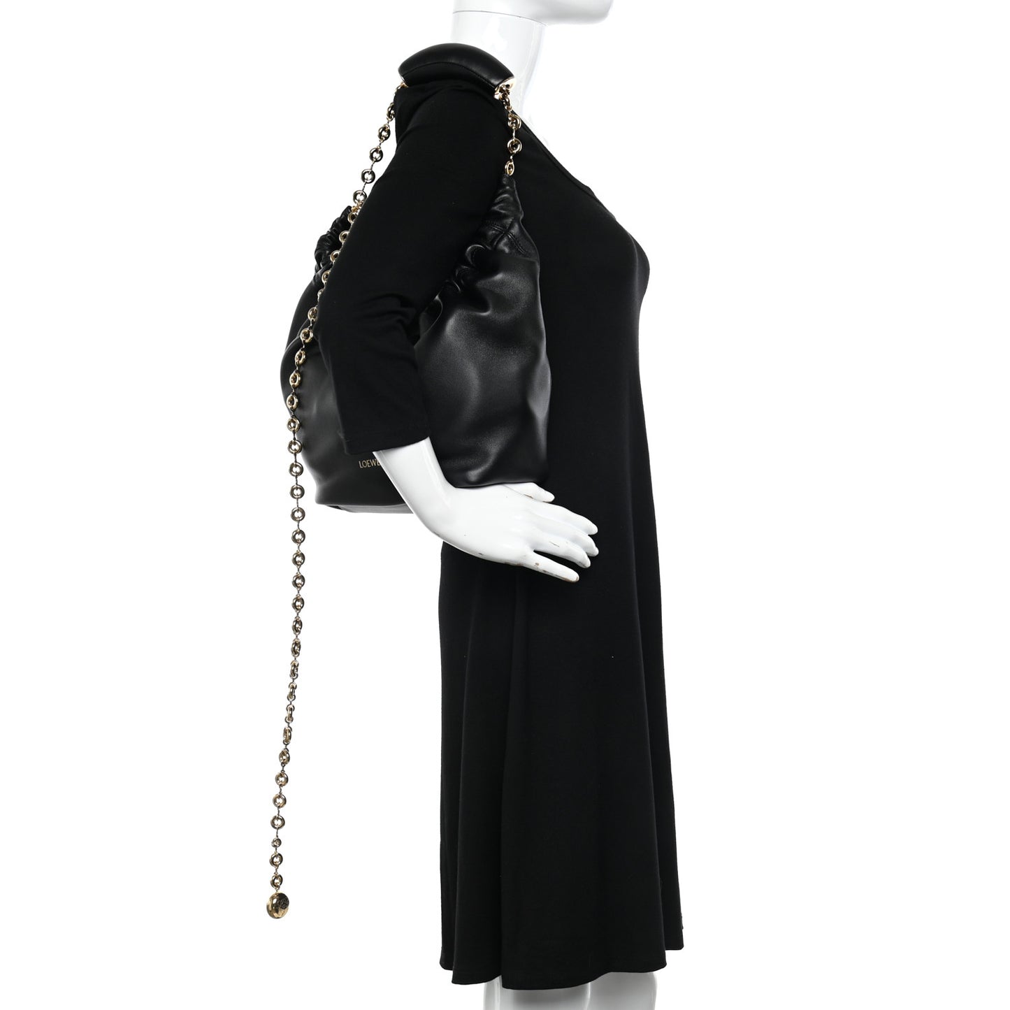 Nappa Small Squeeze Bag Black