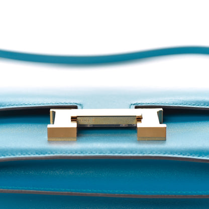 Hermes Tadelakt Constance 18 Bleu Izmir 9 of 21