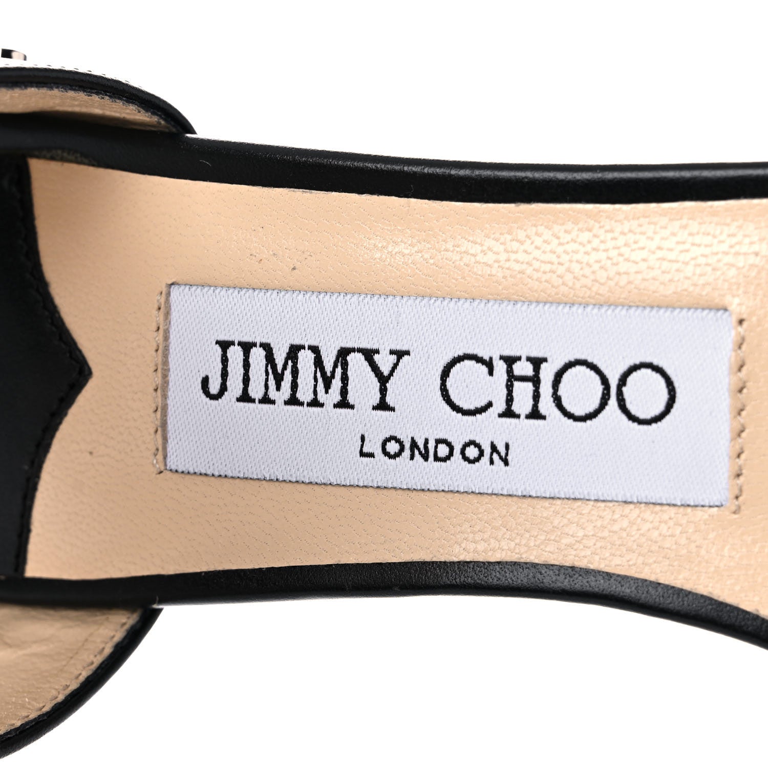 Jimmy Choo Shiny Calfskin Veto 65 Studded Sandals 35 Black 9 of 12