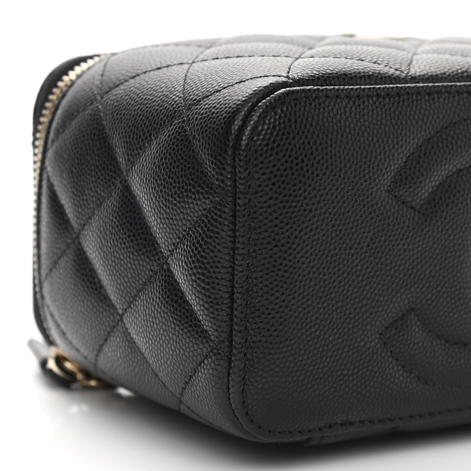 Chanel Caviar Quilted Small Vanity Case With Chain Black 9 of 11