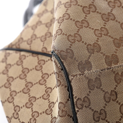 Gucci Monogram Large Sukey Tote Beige Ebony Black 13 of 15