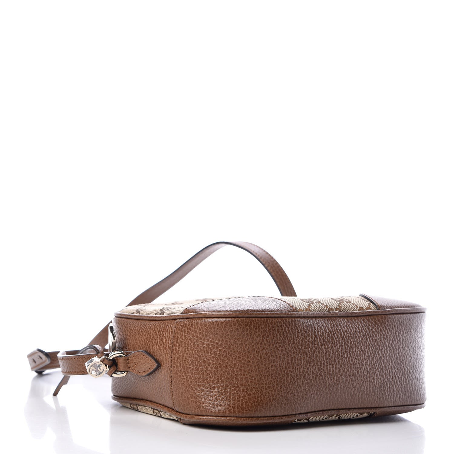 Gucci Monogram Mini Bree Messenger Bag Beige Tabacco 4 of 7