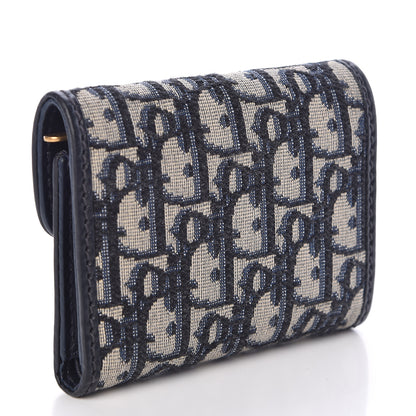 Christian Dior Oblique DiorAddict Wallet Blue 3 of 7