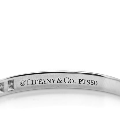 Tiffany Platinum Diamond .17ctw Soleste Half Eternity Band Ring 53 6.25 4 of 4