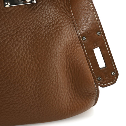 Hermes Taurillon Clemence Jypsiere 37 Gold 7 of 11