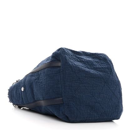 Chanel Canvas Small Double Face Tote Navy 4 of 10