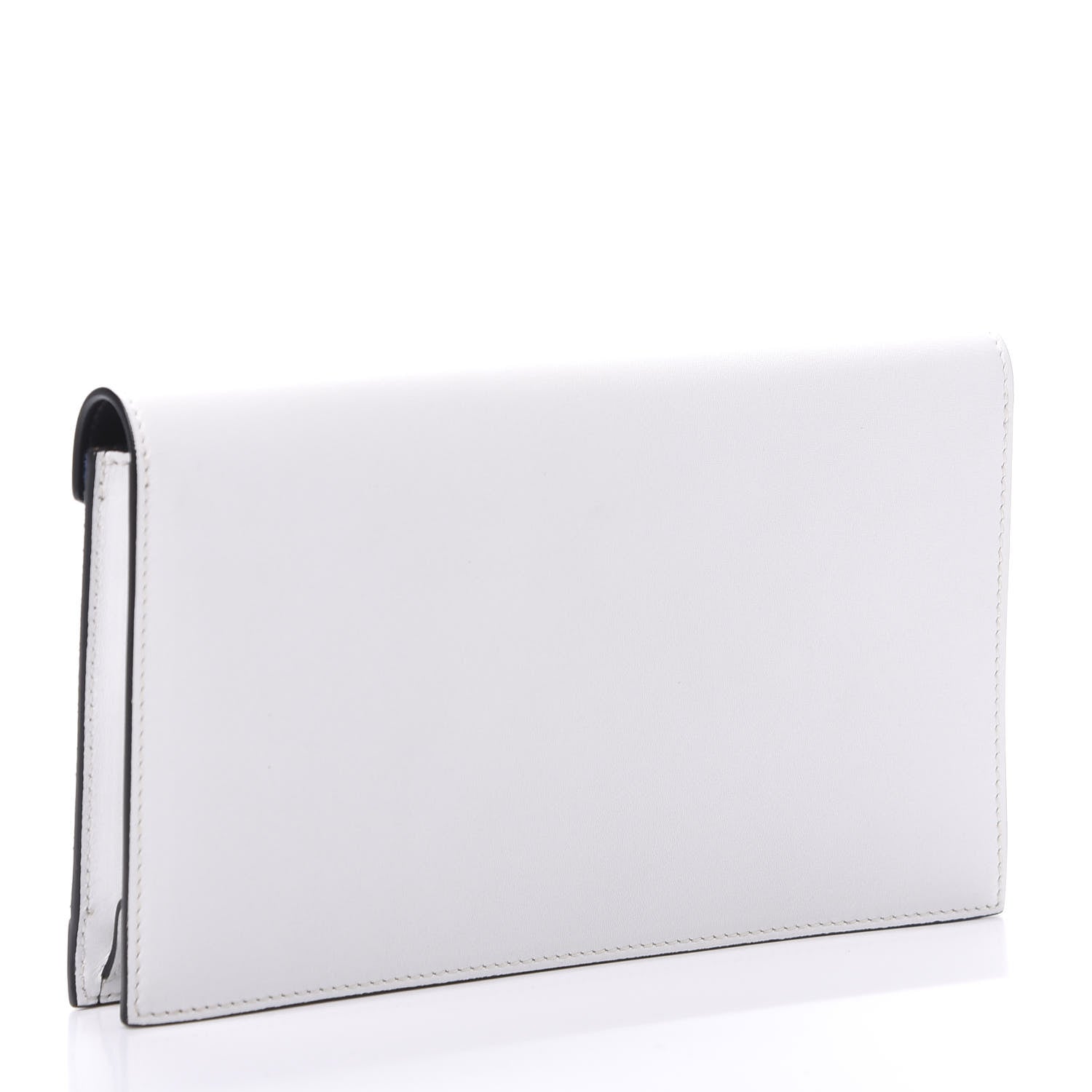 Celine Pony Hair Calfskin Diamond Clutch Wallet White 3 of 11