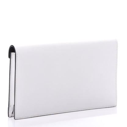 Celine Pony Hair Calfskin Diamond Clutch Wallet White 3 of 11