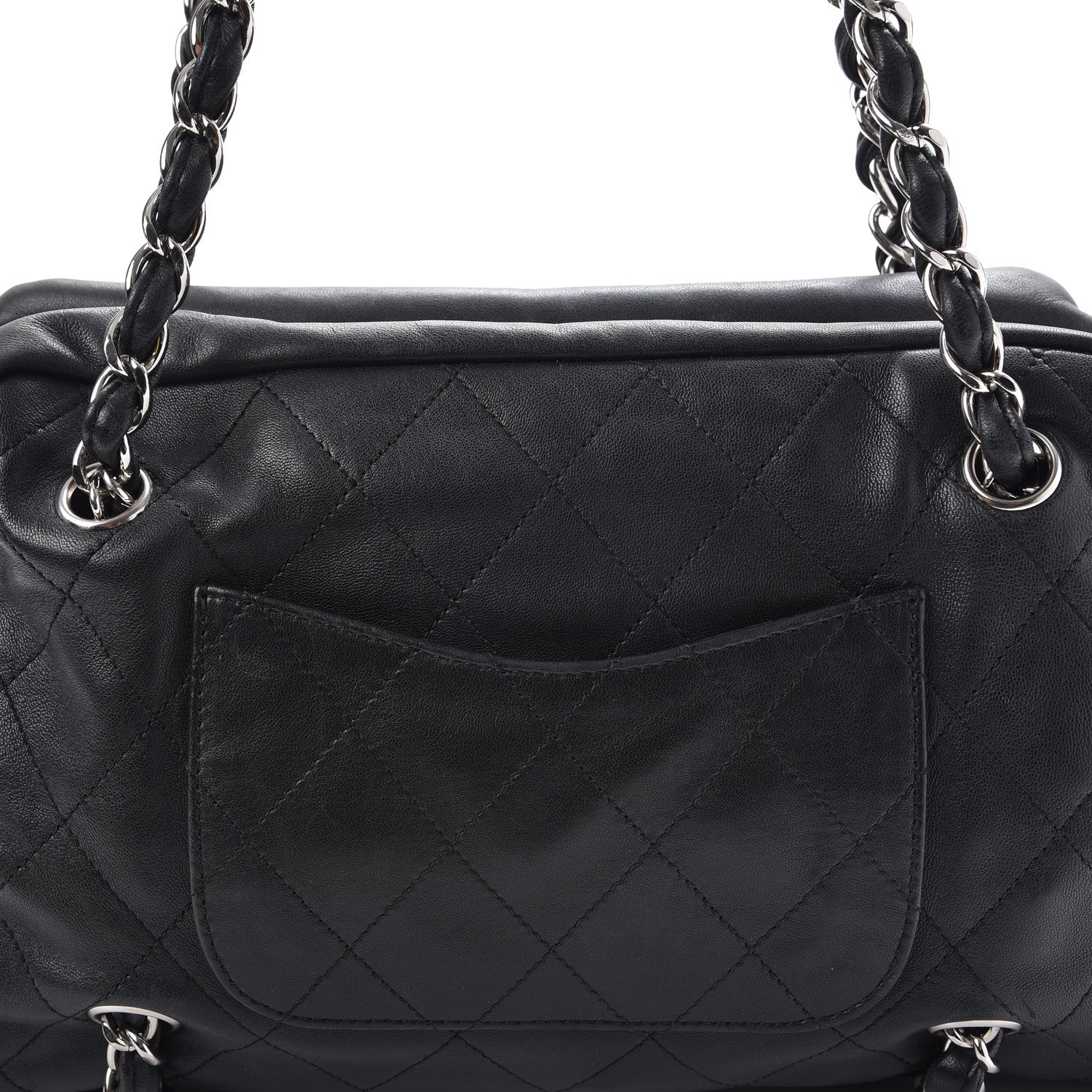 Chanel Lambskin Quilted Small Camera Case Black 9 of 14