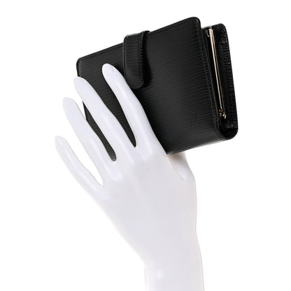 Louis Vuitton Epi French Purse Wallet Black 2 of 7