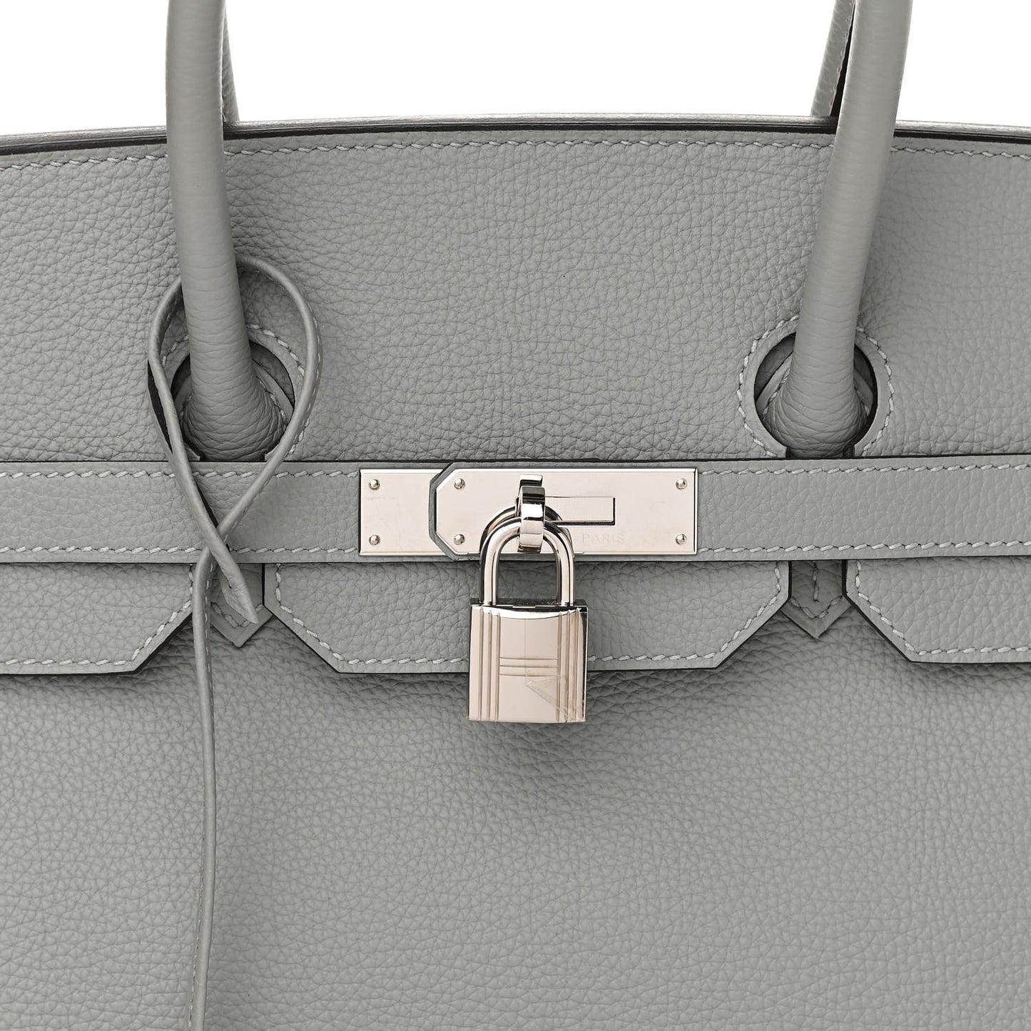 Togo Bi-Color Birkin 35 Gris Mouette Bleu Agate