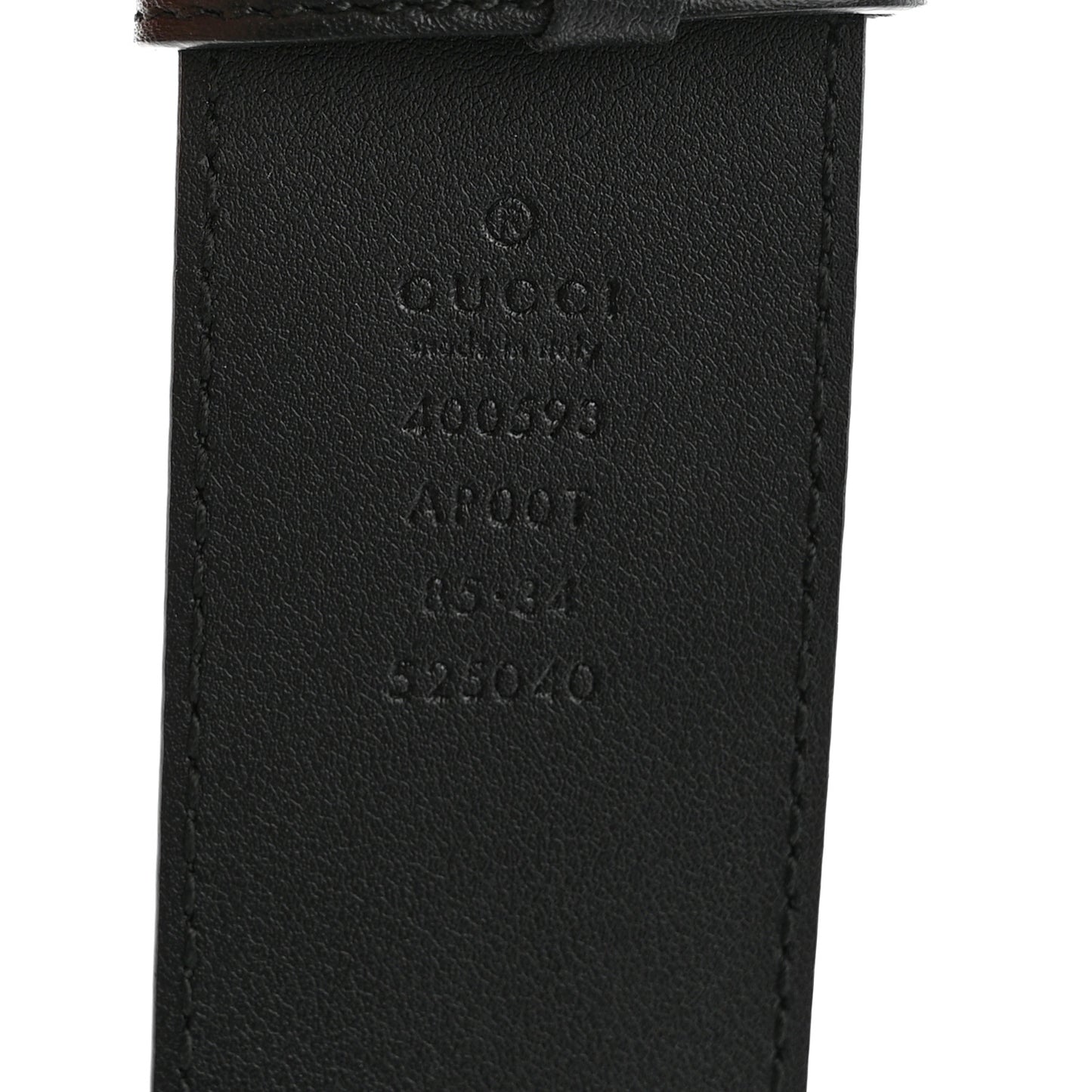 Calfskin Double G 40mm Belt 85 34 Black