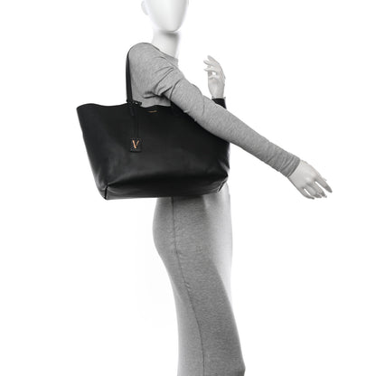 Versace Calfskin Virtus Tote Black 2 of 9