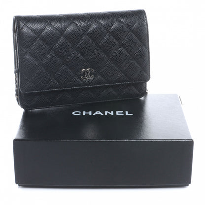 Chanel Caviar Wallet on Chain WOC Black 8 of 8