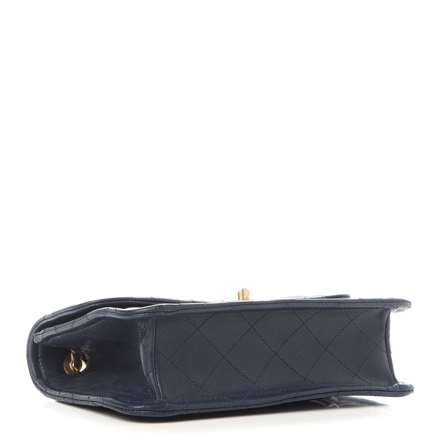 Chanel Caviar Quilted Medium Sweet Classic Flap Navy Blue 5 of 10