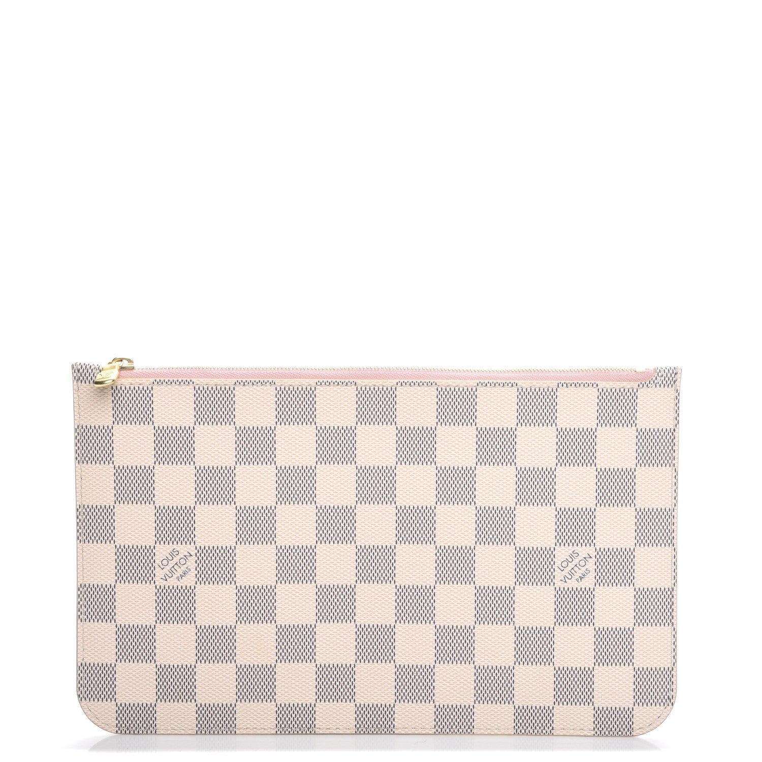 Louis Vuitton Damier Azur Neverfull MM GM Pochette Rose Ballerine 1 of 7