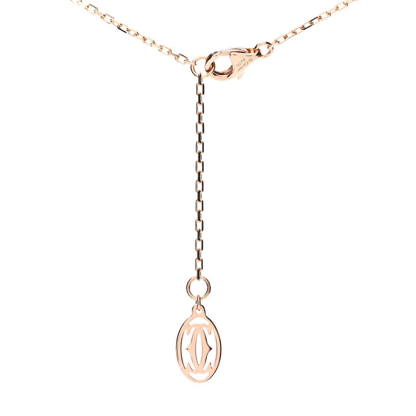 18K Pink Gold Pink Sapphire D'Amour Pendant Necklace