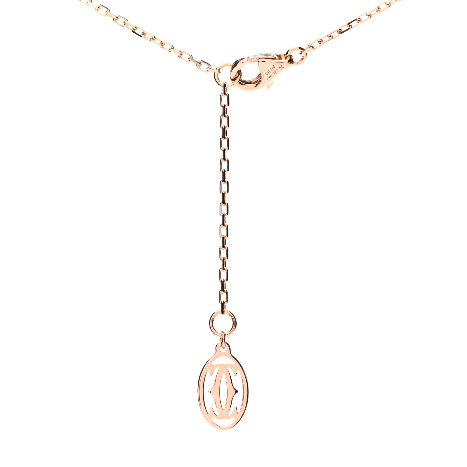 Cartier 18K Pink Gold Pink Sapphire D'Amour Pendant Necklace 6 of 7