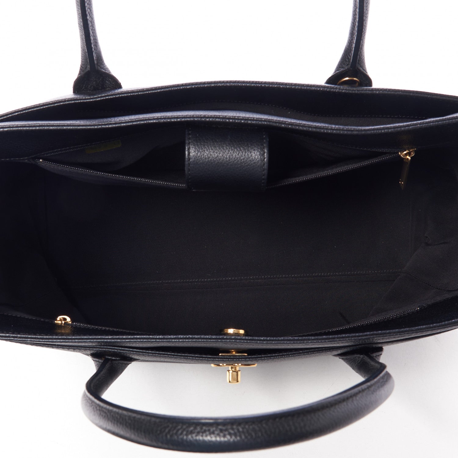 Chanel Calfskin Cerf Executive Shopper Tote Black 6 of 10