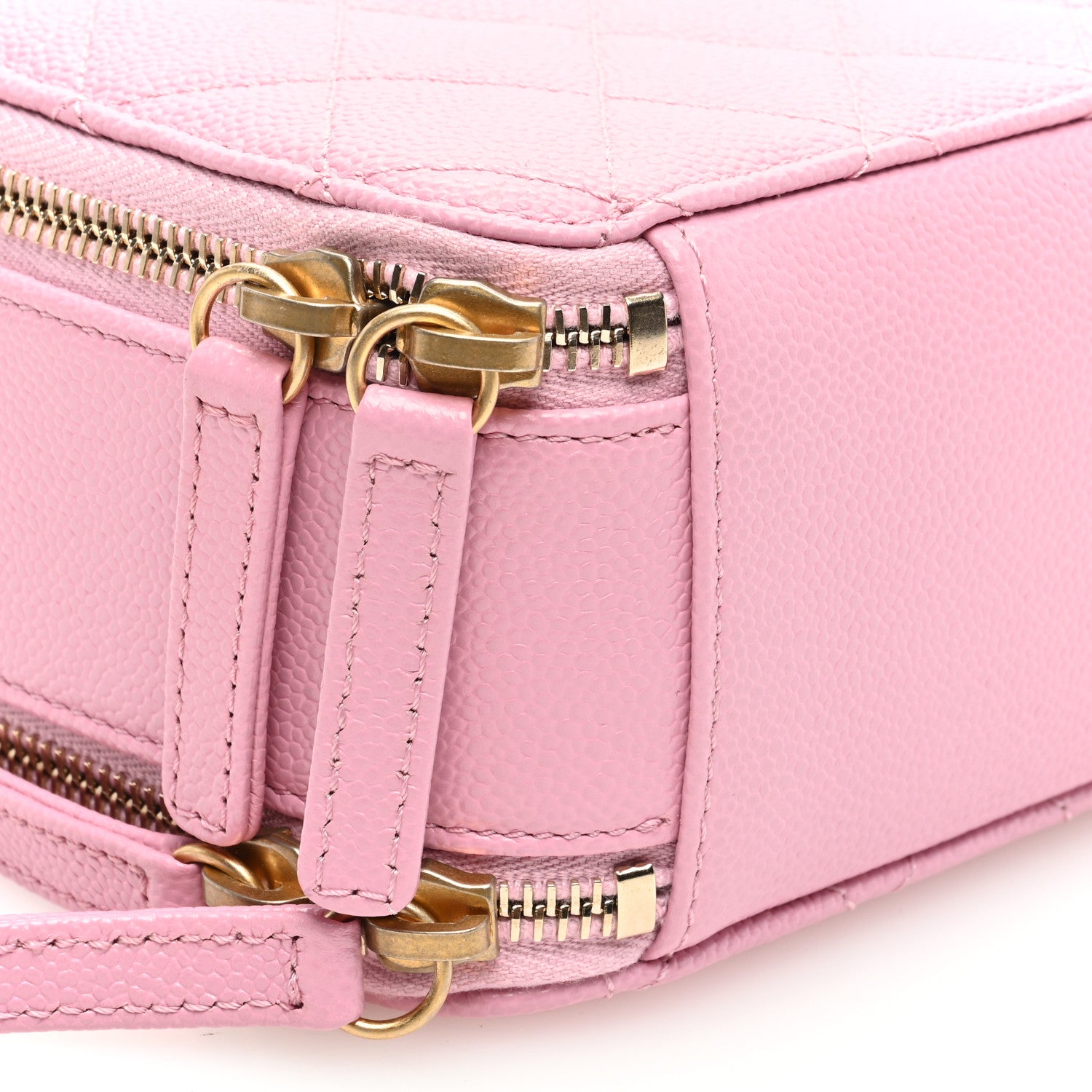 Chanel Caviar Quilted Pick Me Up Mini Vanity Case Pink 10 of 11