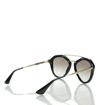 Prada Acetate Metal Cinema Sunglasses SPR 12Q Black 3 of 6