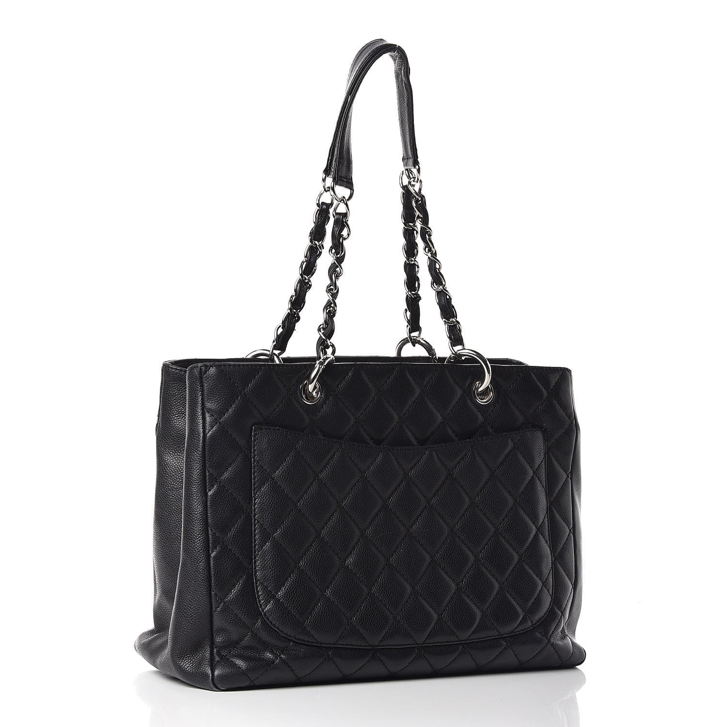Chanel Caviar Quilted Grand Shopping Tote GST Black 3 of 15