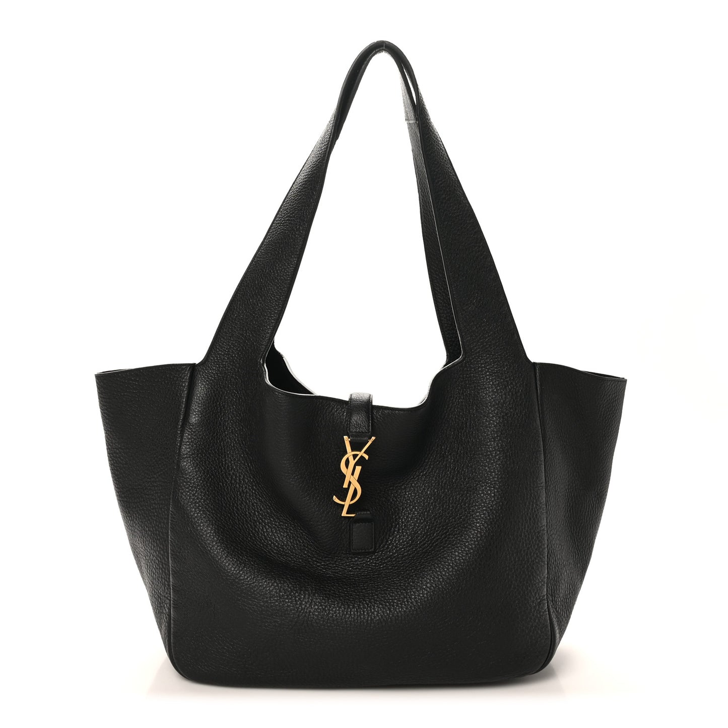 Grained Deerskin Bea Tote Black