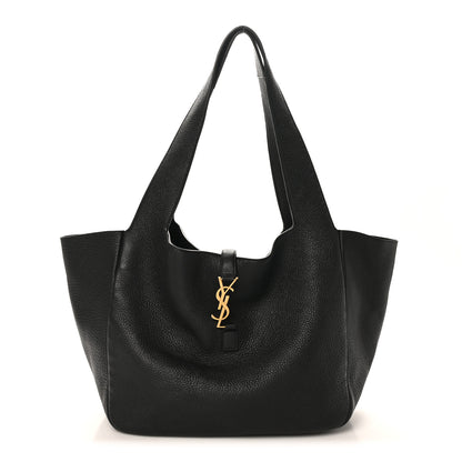 Saint Laurent Grained Deerskin Bea Tote Black 1 of 9