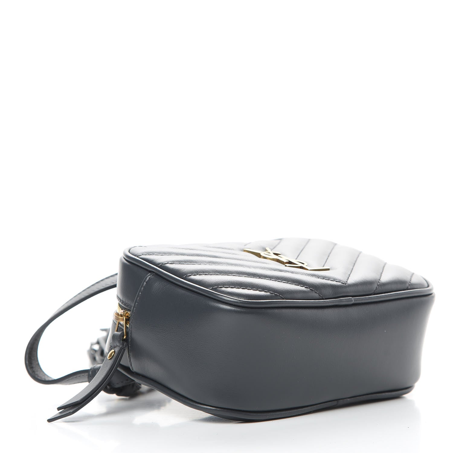 Saint Laurent Calfskin Matelasse Monogram Lou Belt Bag Smog 4 of 12