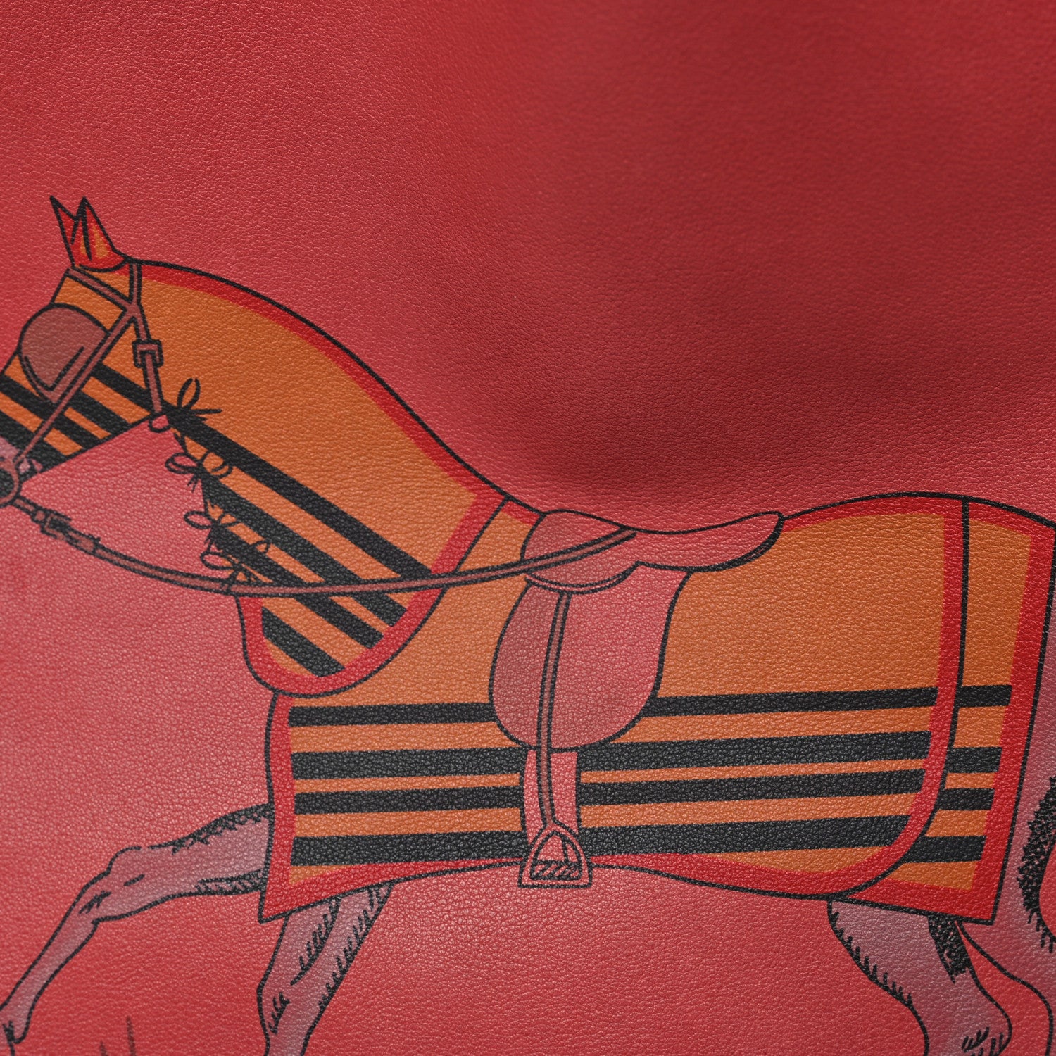 Hermes Veau Sikkim Horse Print Double Sens 36 Reversible Tote 9 of 15