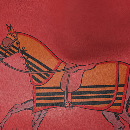 Hermes Veau Sikkim Horse Print Double Sens 36 Reversible Tote 9 of 15