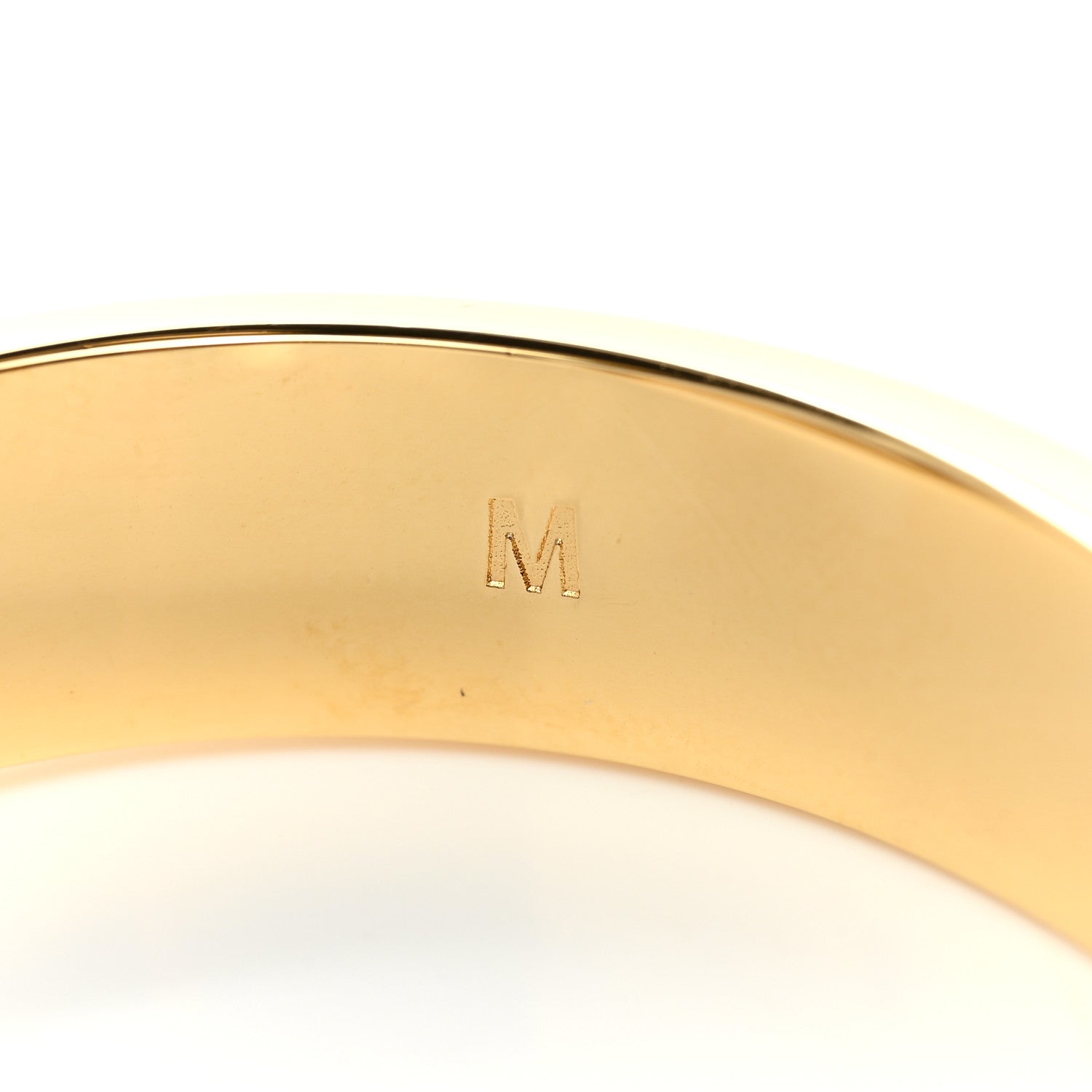 Fendi Metal F Bangle M Soft Gold Palladium 6 of 7