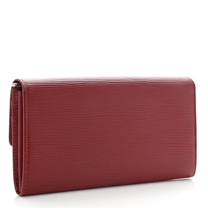 Louis Vuitton Epi Sarah Wallet Rubis 3 of 9