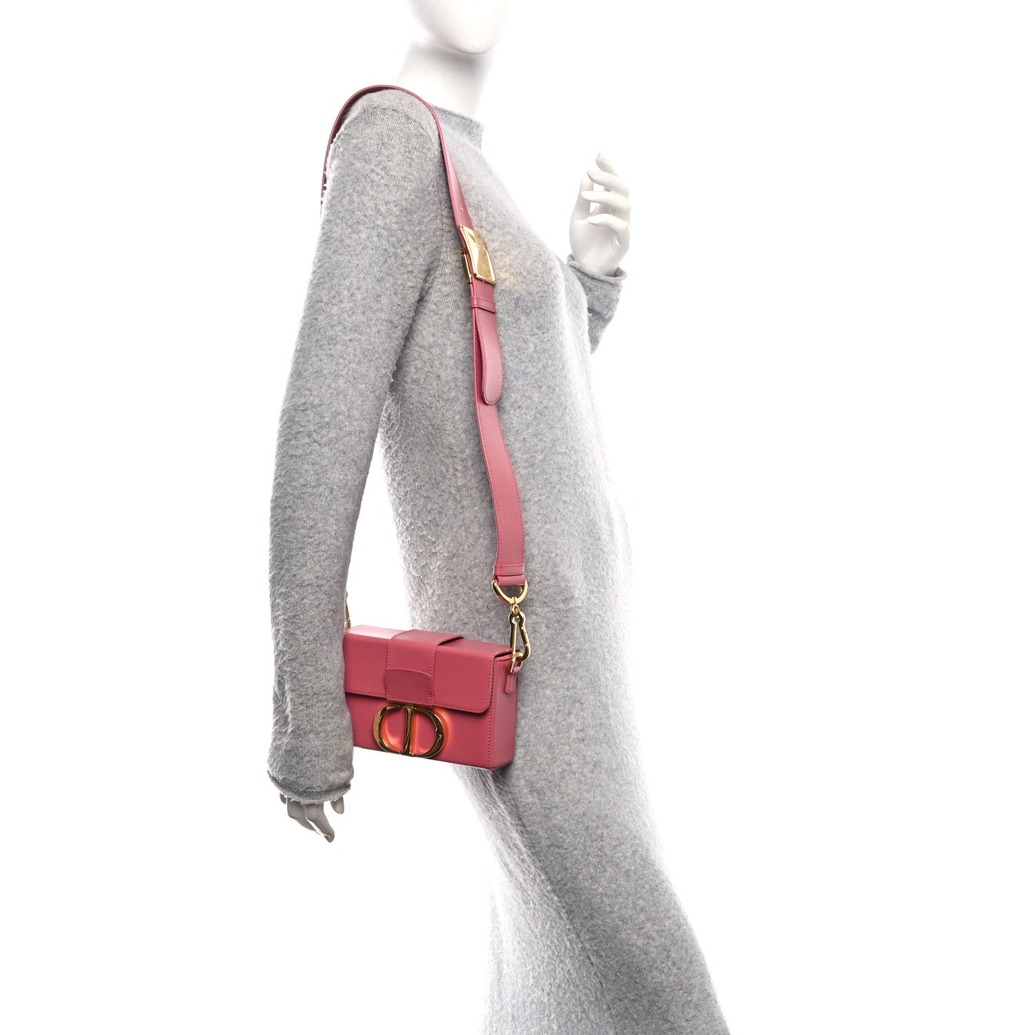 Christian Dior Smooth Calfskin 30 Montaigne Box Bag Pink 2 of 11