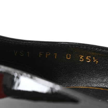 Valentino Garavani Patent Tan-Go 70mm Pumps 35.5 Black 8 of 10