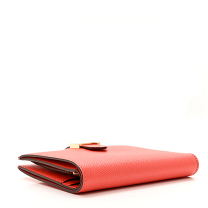 Hermes Epsom Bearn Compact Wallet Rose Jaipur 4 of 7